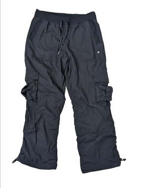 Lululemon Women's Dance Studio Pants Relaxed-Fit Mid-Rise Cargo 2024 Large Black